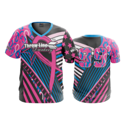 2386 FD Sport V-Neck MENS THROWLINE-DRINKERY-PINK-BLUE-RIBBON