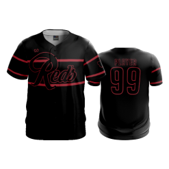 2908 FD ProTek Mens Full Button Down - CL REDS-BLACK
