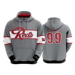 2908 FD Hoody REDS-CHARCOAL