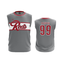 2908 FD Sport Sleeveless MENS REDS-CHARCOAL