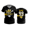 3063 FD Womens V-Neck BAT-AND-BOUJEE
