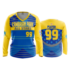 1989 FD Womens V-Neck Longsleeve CAMBRIAN-PARK-BASEBALL-1