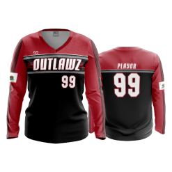 3056 FD Womens V-Neck Longsleeve OUTLAWS-2