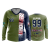 1592 FD Womens V-Neck Longsleeve BEER-MONEY-USA