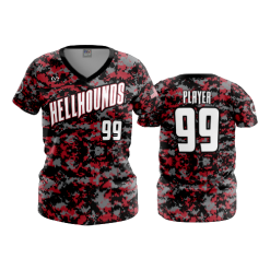 3062 FD Womens V-Neck HELLHOUNDS
