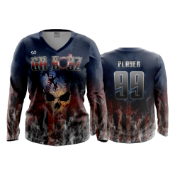 3060 FD Womens V-Neck Longsleeve GA-BOYZ-1