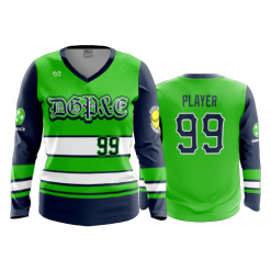 1986 FD Womens V-Neck Longsleeve DGP&E-NAVY-LIME