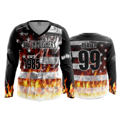 3067 FD Womens V-Neck Longsleeve EXTINGUISHERS