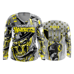 2390 FD Womens V-Neck Longsleeve DC-MURDER-HORNETS-2