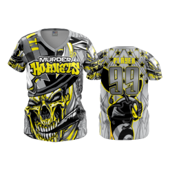 2390 FD Womens V-Neck DC-MURDER-HORNETS-2