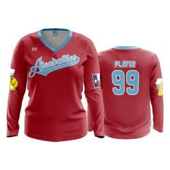 3080 FD Womens V-Neck Longsleeve ALCOBALLICS-2