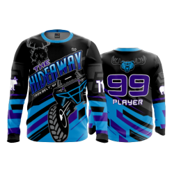 464 FD Long Sleeve MENS THE-HIDEAWAY-FLO-PURP-FLO INK + $5