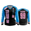 1773 FD Womens V-Neck Longsleeve NO-HUSTLE-1