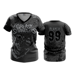 3087 FD Womens V-Neck GREASY-STRANGLERS