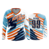 POP SLOW FD Womens V-Neck Longsleeve BRITE-SPOT