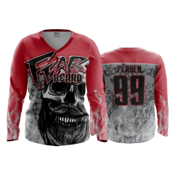 POP SLOW FD Womens V-Neck Longsleeve FEAR-THE-BEARD-2021
