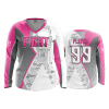 POP SLO FD Womens V-Neck Longsleeve FIGHT