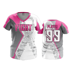 POP SLO FD Womens V-Neck FIGHT