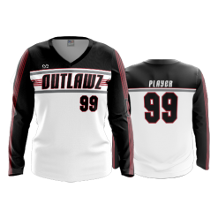 POP SLOW FD Womens V-Neck Longsleeve OUTLAWS