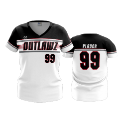 POP SLOW FD Womens V-Neck OUTLAWS