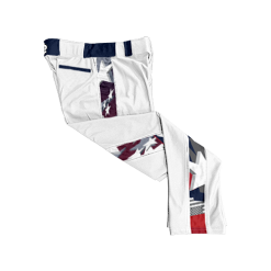 3085 CL WHITE CUSTOM BRAID MENS PANT POP-SLO-FREEDOM-USA