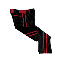 POP SLOW CL BLACK CUSTOM BRAID MENS PANT REDS