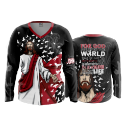 3103 FD Womens V-Neck Longsleeve DRAY-DAY-JESUS-MOJO