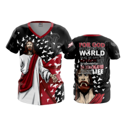 3103 FD Womens V-Neck DRAY-DAY-JESUS-MOJO