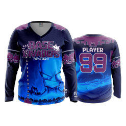 2687 FD Womens V-Neck Longsleeve BASE-INVADERS-NEW-COLOR
