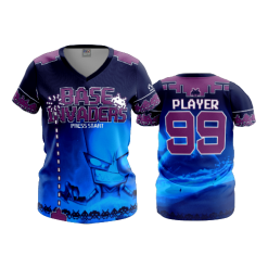 2687 FD Womens V-Neck BASE-INVADERS-NEW-COLOR