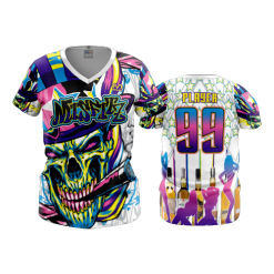 3088 FD Womens V-Neck MISFITS-WHITE