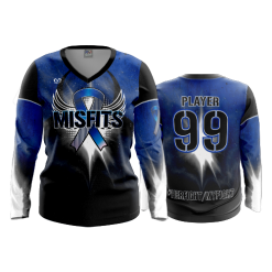 2709 FD Womens V-Neck Longsleeve MISFITS