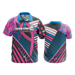 2386 FD Polo THROWLINE-PINK-BLUE-RIBBON-ADDON