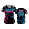 3087 FD Womens V-Neck GREASY-STRANGLERS-HEAT