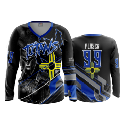 3098 FD Womens V-Neck Longsleeve NM-TITANS