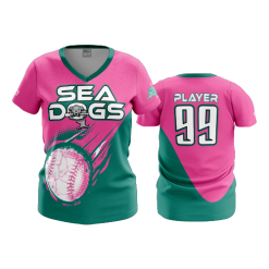 993 FD Womens V-Neck SEA-DOGS