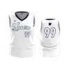 3113 FD Womens V-Neck Sleeveless LASERS-08-WHITEOUT