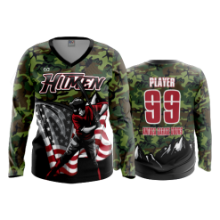 3118 FD Womens V-Neck Longsleeve HITMEN