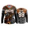 2217 FD Womens V-Neck Longsleeve DUCKS-2