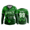 2788 FD Womens V-Neck Longsleeve KIDNEY-AWARENESS