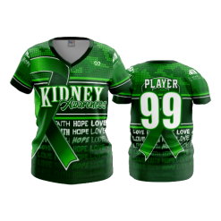 2788 FD Womens V-Neck KIDNEY-AWARENESS
