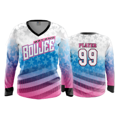 3122 FD Womens V-Neck Longsleeve BAT-AND-BOUJEE