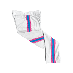 3122 CL WHITE CUSTOM BRAID MENS PANT BAT-AND-BOUJEE