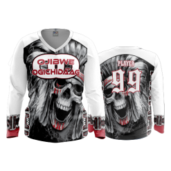 1942 FD Womens V-Neck Longsleeve OJIBWE-OGICHIDAAG