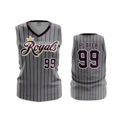 3094 FD Womens V-Neck Sleeveless TRIPLE-CROWN-ROYALS-1