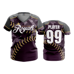 3094 FD Womens V-Neck TRIPLE-CROWN-ROYALS-3