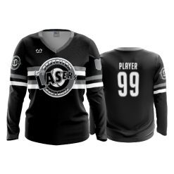 3128 FD Womens V-Neck Longsleeve LASERS-BLACK-09-1