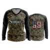 3146 FD Womens V-Neck Longsleeve SEMPER-FI-CAMO