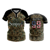3146 FD WOMENS 2 BUTTON SCOOP NECK CL SEMPER-FI-CAMO