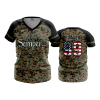 3146 FD Womens V-Neck SEMPER-FI-CAMO